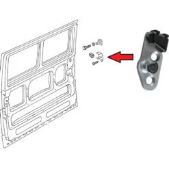 Gâche butée de fermeture arrière de porte coulissante pour VOLKSWAGEN Transporter T25 (05/1979-07/1984)