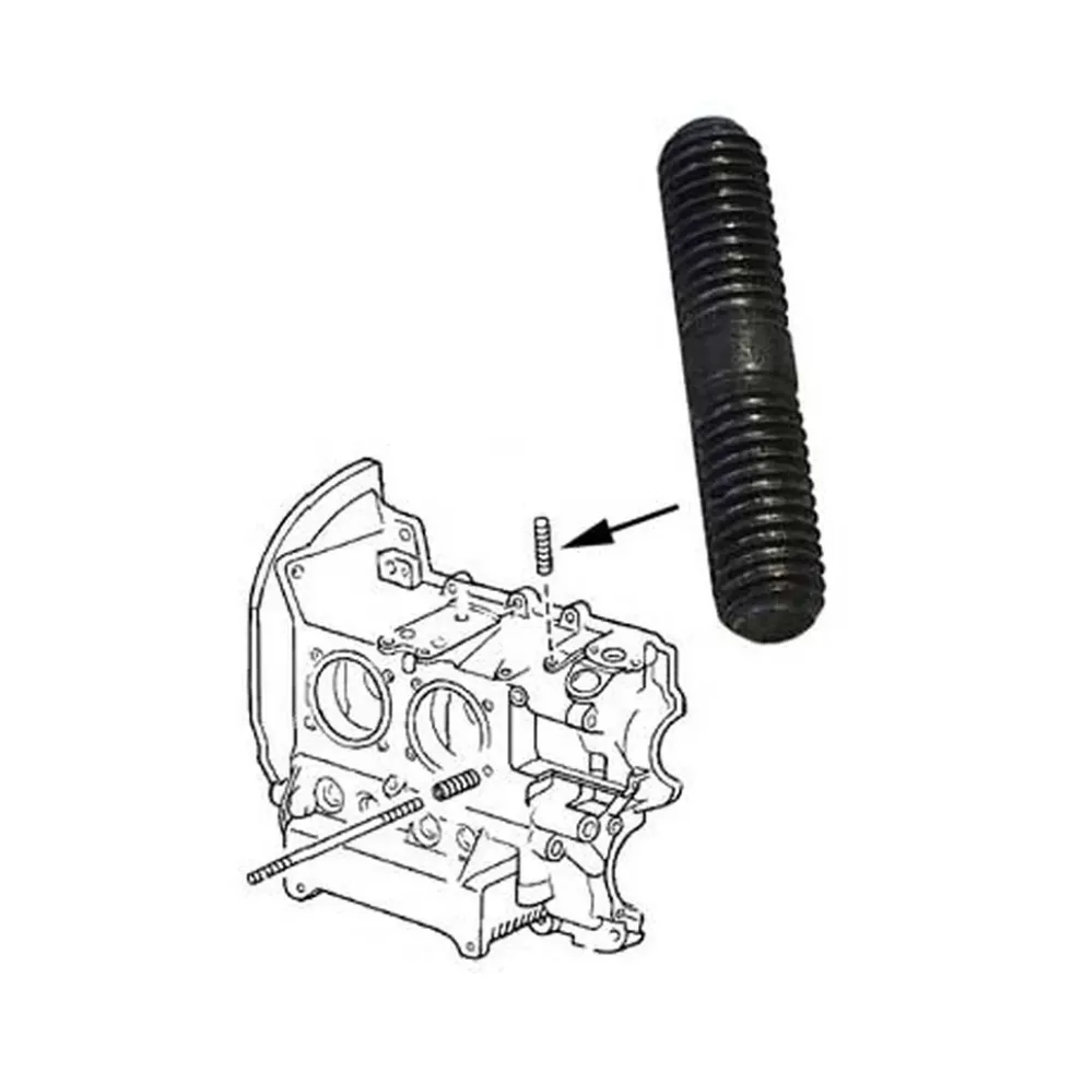 Goujon 8 x 38 mm pour échappement et radiateur d'huile Type 1