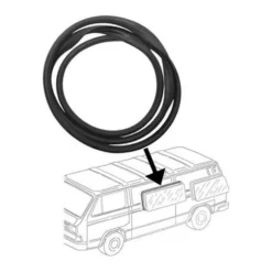 Grand joint de vitre latérale sur caisse du milieu coté gauche pour VOLKSWAGEN Transporter T25 (05/1979-07/1992)