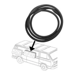 Grand joint de vitre sur caisse pour porte coulissante droite pour VOLKSWAGEN Transporter T25 (08/1984-07/1992)