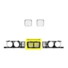 Grille de calandre centrale largeur 37cm en plastique noir pour BMW Série 5 E34 Berline et Touring phase 1 (-03/1994) - version étroite