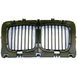 Grille de calandre centrale largeur 37cm en plastique noir pour BMW Série 5 E34 Berline et Touring phase 1 (-03/1994) - version étroite