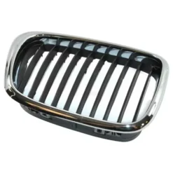 Grille de calandre droite noire pourtour chromé pour BMW Série 5 E39 Berline et Touring phase 2 (09/2000-) - côté passager