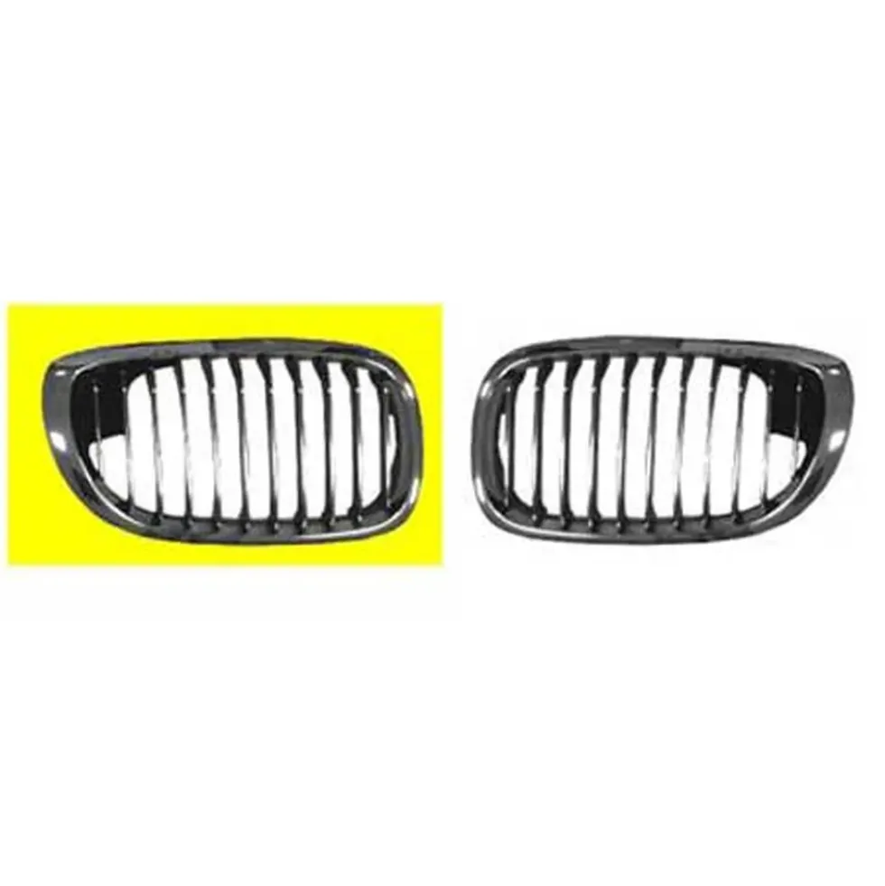 Grille de calandre droite noire pourtour chromé pour BMW Série 3 E46 Coupé et Cabriolet phase 1 (-03/2003) - côté passager
