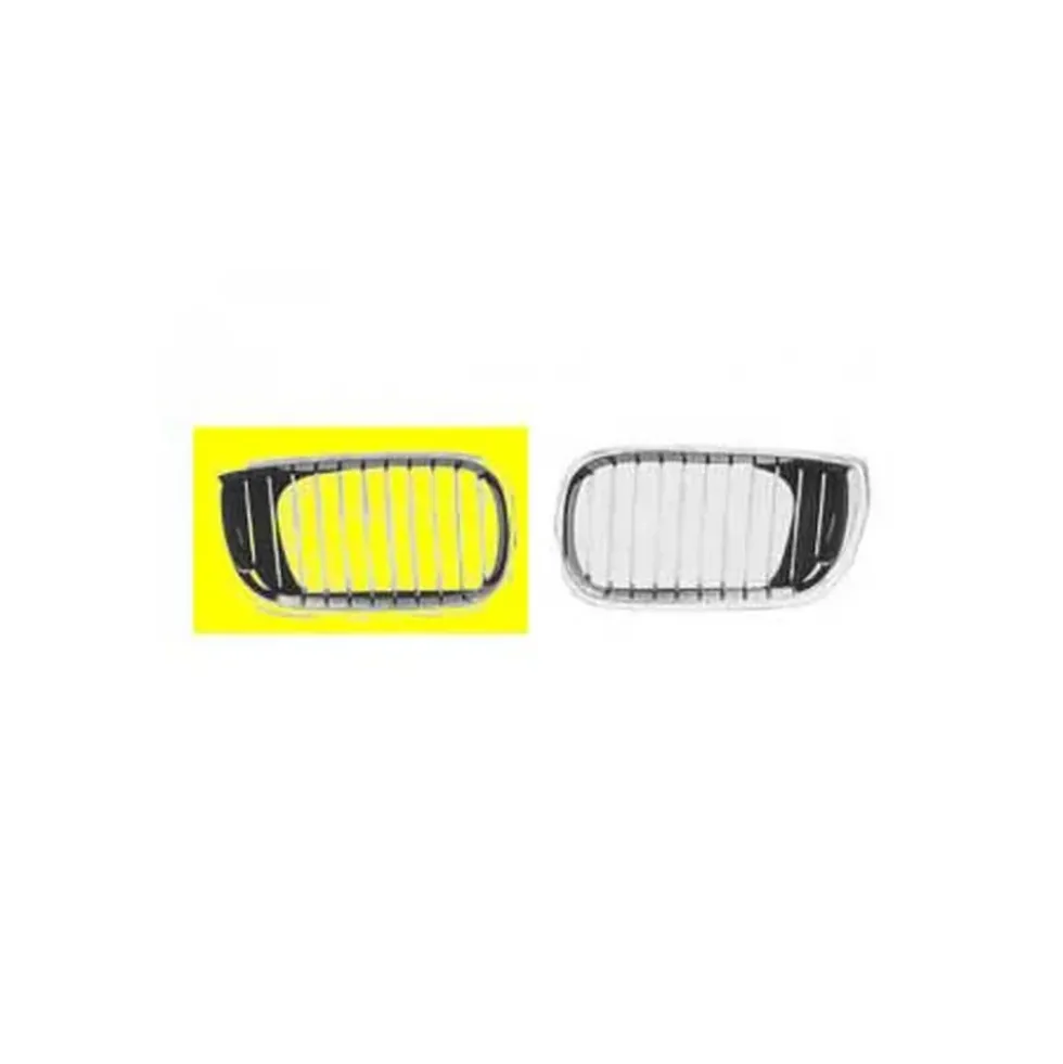Grille de calandre droite noire pourtour chromé pour BMW Série 3 E46 Berline et Touring phase 2 (09/2001-) - côté passager