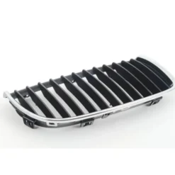 Grille de calandre droite noire pourtour chromé pour BMW Série 3 E90 Berline et E91 Touring phase 1 (02/2004-09/2008) - côté passager