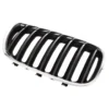 Grille de calandre droite noire pourtour chromé pour BMW X5 E53 phase 2 (10/2003-) - côté passager