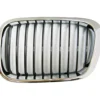 Grille de calandre gauche noire pourtour chromé pour BMW Série 3 E46 Berline Touring phase 1 (-08/2001) et Compact (01/2001-12/2004) - côté conducteur