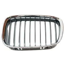 Grille de calandre gauche noire pourtour chromé pour BMW Série 5 E39 Berline et Touring phase 1 (-08/2000) - côté conducteur