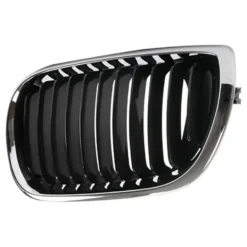 Grille de calandre gauche noire pourtour chromé pour BMW Série 3 E46 Berline et Touring phase 2 (09/2001-) - côté conducteur