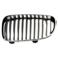 Grille de calandre ouverte noire pourtour chromé pour BMW Série 1 E81 E82 E87LCI E88 (02/2006-10/2013) - côté gauche