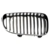 Grille de calandre ouverte noire pourtour chromé pour BMW Série 1 E81 E82 E87LCI E88 (02/2006-10/2013) - côté droit