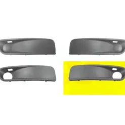 Grille lisse gauche à peindre de parechocs avec antibrouillard pour VW Transporter T5 Caravelle / Multivan de 2003 à 2009