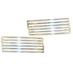 Grilles chromées de capot arrière pour Volkswagen Coccinelle de 08/69 à 07/71 - 2 pièces