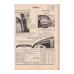 Grilles d'aération en alu poli sur portes pour Volkswagen Coccinelle -><noscript><img width=