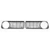 Grilles de calandre pourtour de phare droit et gauche noires pour BMW série 02 E10 phase 2 (09/1973-07/1977)