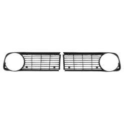 Grilles de calandre pourtour de phare droit et gauche noires pour BMW série 02 E10 phase 2 (09/1973-07/1977)