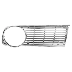 Grilles de calandre pourtour de phare droit et gauche chromées pour BMW Série 02 E10 phase 2 (09/1973-07/1977)