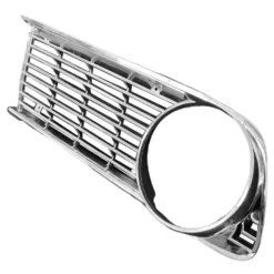 Grilles de calandre pourtour de phare droit et gauche chromées pour BMW Série 02 E10 phase 2 (09/1973-07/1977)