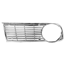 Grilles de calandre pourtour de phare droit et gauche chromées pour BMW Série 02 E10 phase 2 (09/1973-07/1977)