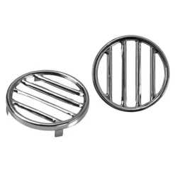 Grilles rondes chromées de klaxon pour Volkswagen Coccinelle Split ->52 - 2 pièces