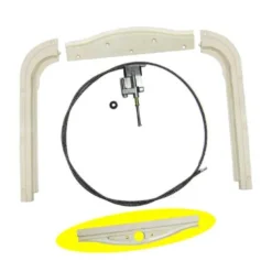 Guide de câble central de toit ouvrant métal pour Volkswagen Coccinelle 64 ->77