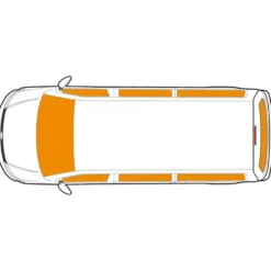 Isolants thermiques intérieurs 5 couches pour Transporter T6 châssis long avec Hayon - 8 pièces
