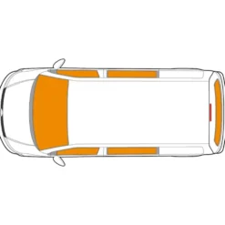 Isolants thermiques intérieurs 5 couches pour Transporter T6 Combi avec Hayon - 6 pièces