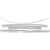 Jeu de baguettes de carrosserie en alu poli pour Volkswagen Coccinelle 1200 / 1300, 68 ->72