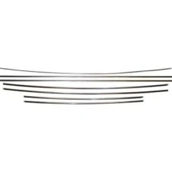 Jeu de baguettes de carrosserie en alu poli pour Volkswagen Coccinelle Berline (08/1967-07/1972) - alu