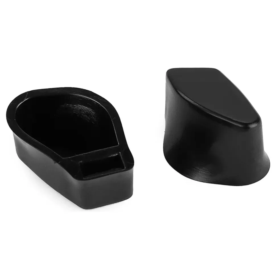 Jeu de 2 embouts de levier de serrure pour 2CV fourgonnette de 1972 à 1978 - noir