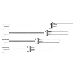 Jeu de 4 fils de bougies FEBI pour MINI II R50 R53 Berline et R52 Cabriolet (09/2000-07/2008)