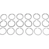Jeu de segments cote origine 81mm MAHLE pour Golf 3 2.8 VR6