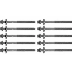Jeu de 10 vis de culasse FEBI pour BMW Série 3 E36 E46 et Série 5 E39 4 cylindres diesel - moteurs M41 et M47