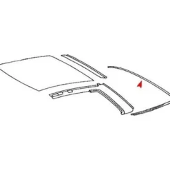 Joint arrière de hardtop pour Mercedes SL R107