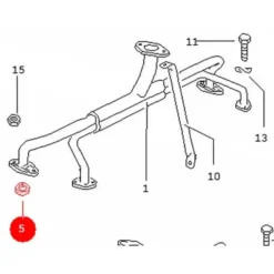Joint cuivre entre culasse et pipe d'admission pour moteur Volkswagen type1 "Pied Moulé" 25cv