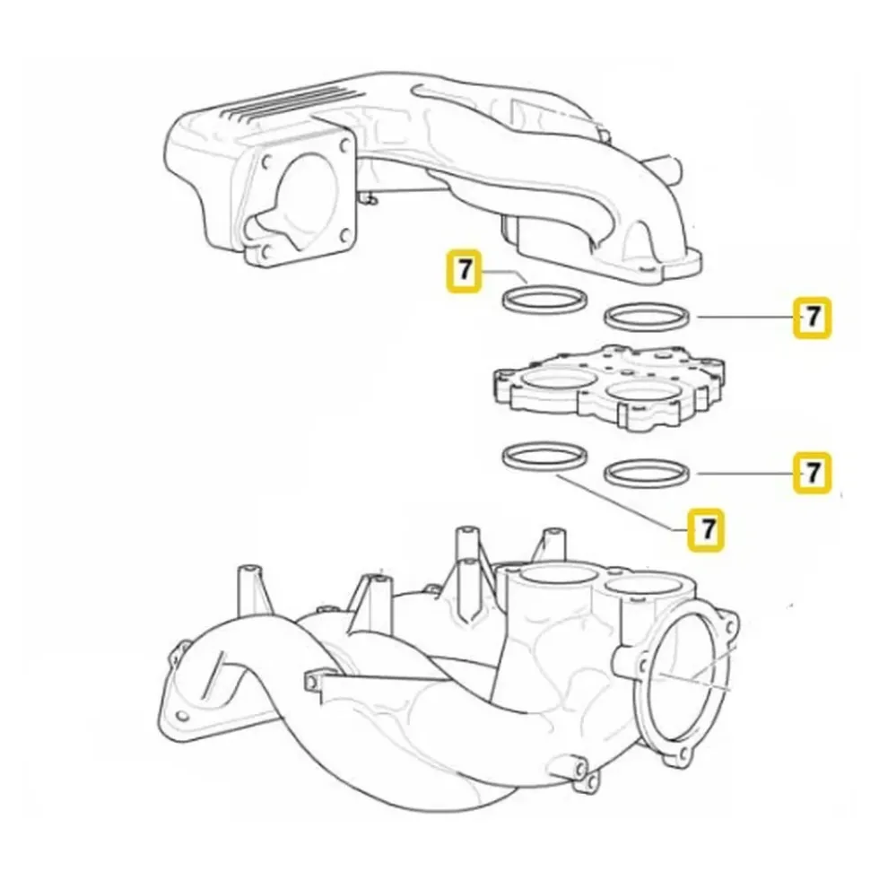 Joint d'admission d'air supérieur Victor Reinz pour Bmw Série 3 E36 Compact (01/1999-07/2000)