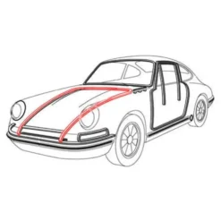 Joint de capot avant pour Porsche 911 et 912