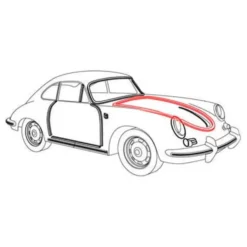 Joint de capot avant pour Porsche 356 (1950-1965)