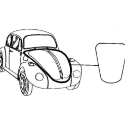 Joint de capot avant pour Volkswagen Coccinelle berline et cabriolet modèle 1303