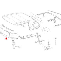 Joint de capote avant pour Mercedes SL R107