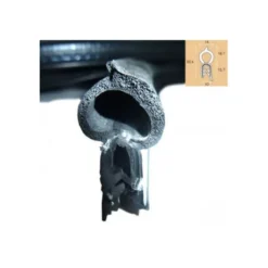 Joint de coffre noir - 14 x 13,7 mm