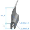 Joint de coffre sur armature métallique - 15 x 29 mm