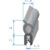 Joint de coffre - 11,5 x 18 mm