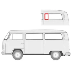 Joint de déflecteur latéral pour VOLKSWAGEN Combi Bay Window (08/1967-07/1979)
