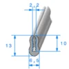Joint de finition en U - 6 x 12 mm