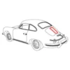 Joint de grille d'entrée d'air pour Porsche 356 1.1 à 2.0