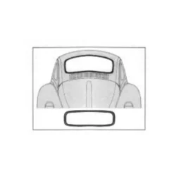 Joint de lunette arrière Deluxe pour VOLKSWAGEN Coccinelle Berline (08/1964-07/1971)