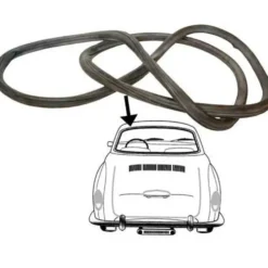 Joint de lunette arrière Deluxe pour Karmann-Ghia Coupé 66 ->74
