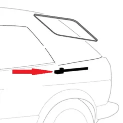 Joint de montant principal arrière gauche pour Golf 1 Cabriolet (01/1979-07/1993)
